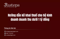 Hướng dẫn kê khai thuế cho hộ kinh doanh doanh thu dưới 1 tỷ đồng