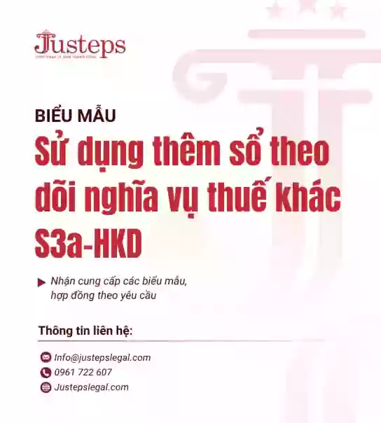 Sử dụng thêm sổ theo dõi nghĩa vụ thuế khác S3a-HKD